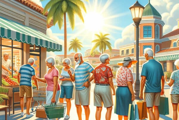 seniors shopping in sunrise florida