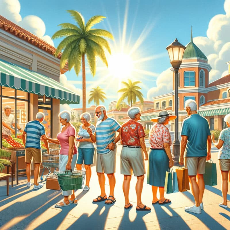 seniors shopping in sunrise florida
