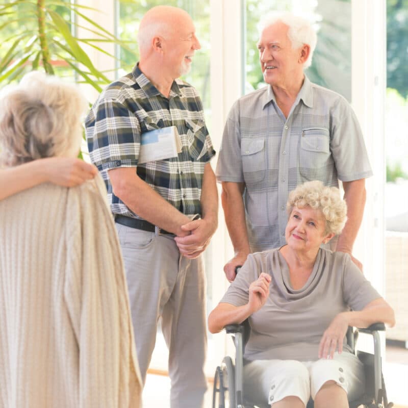 senior living community gathering